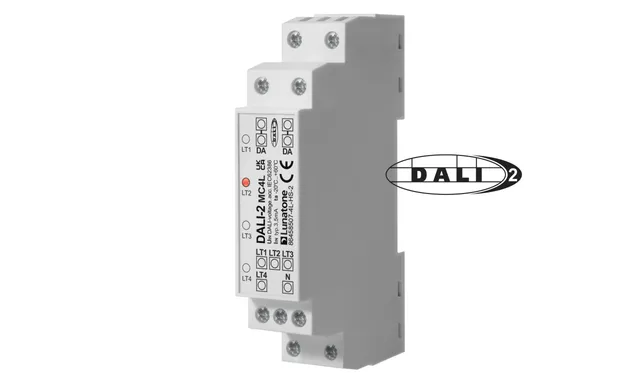 lunatone-dali-2-mc4l-steuermodul-4fach-hutschiene-230v image 1