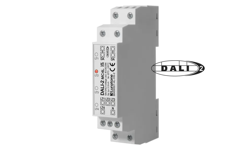 lunatone-dali-2-mc4l-steuermodul-4fach-hutschiene-230v image 1