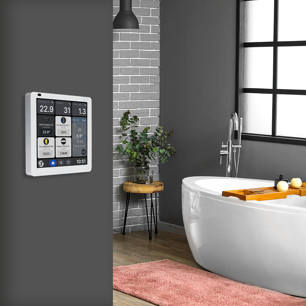 shelly-wall-display-x1i-touchscreen-silber-mit-lichtsteuerung image 8