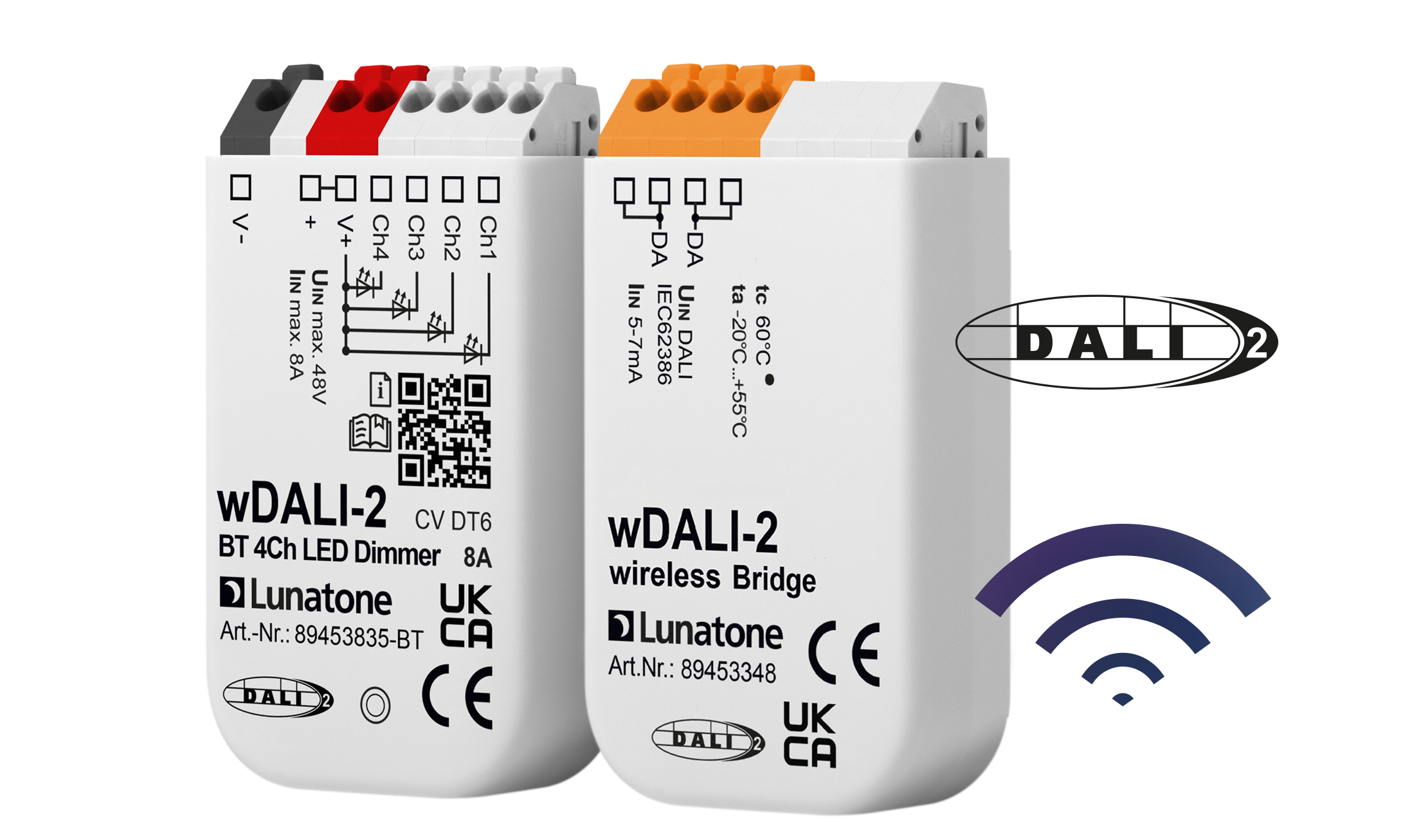 lunatone-wdali-2-bt5-4ch-led-dimmer-cv-dt6-4-kanal-funk image 1