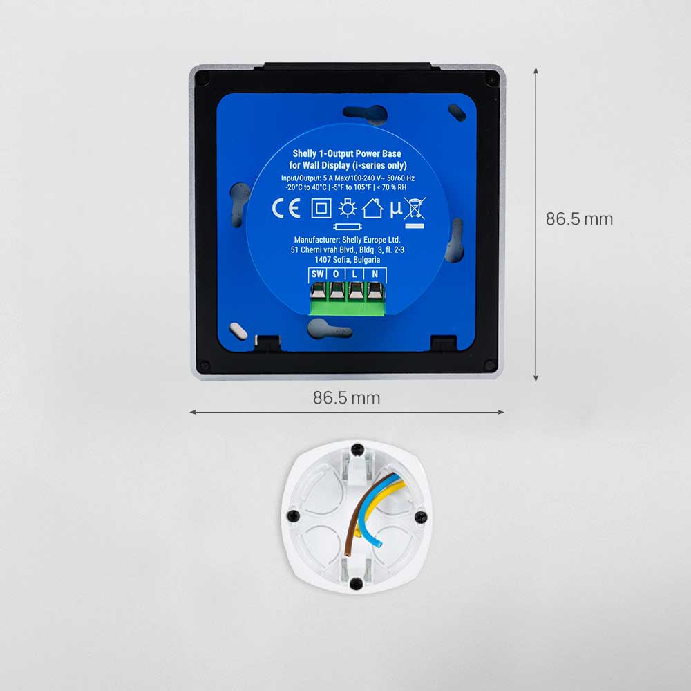 shelly-wall-display-x1i-touchscreen-silber-mit-lichtsteuerung image 4