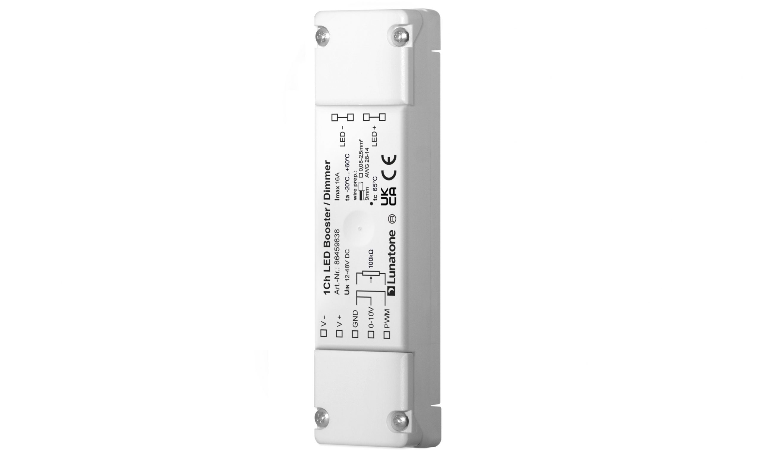 lunatone-1ch-led-booster-dimmer-cv-vorschaltger-t-1-kanal-pwm image 2