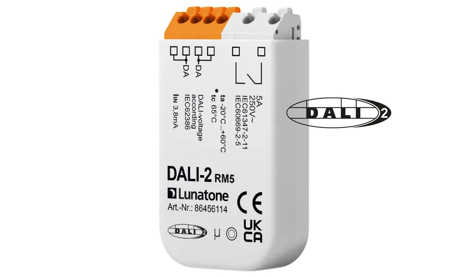 lunatone-dali-2-rm5-relais-schaltaktor-2kw-nulldurchgang image 1