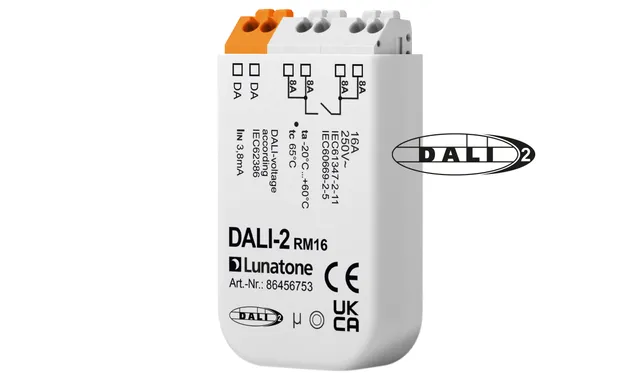 lunatone-dali-2-rm16-relais-schaltaktor-2kw-nulldurchgang image 1