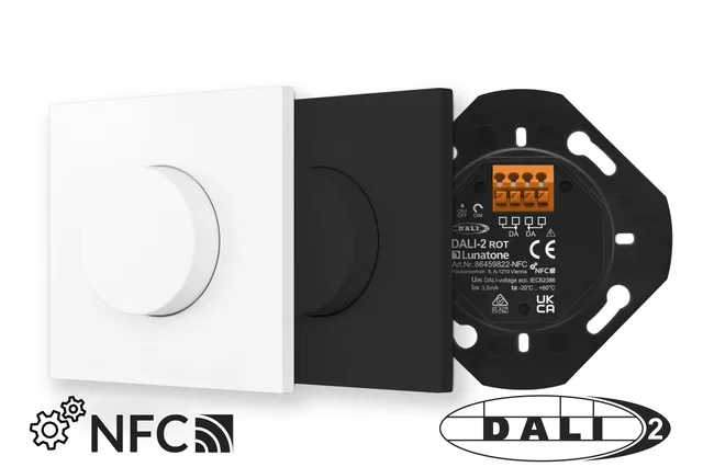 lunatone-dali-2-rot-nfc-dreh-dimmer-schalterprogramm image 1