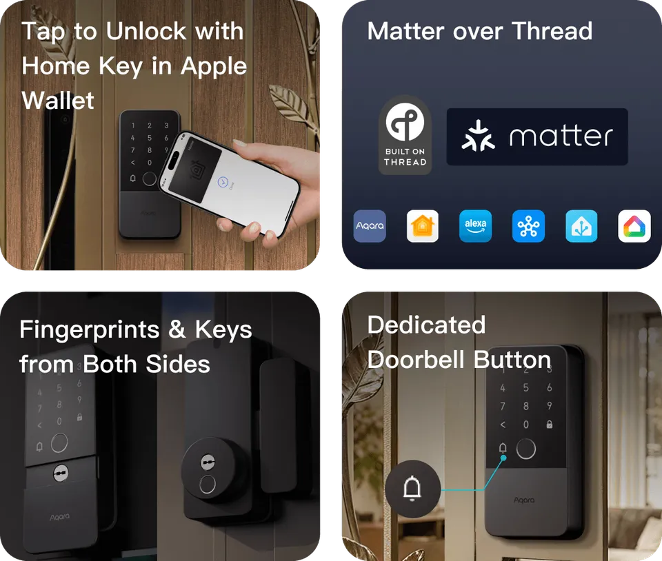 aqara-smart-lock-u500-gartentor-schloss-fingerabdruck-beidseitig image 1
