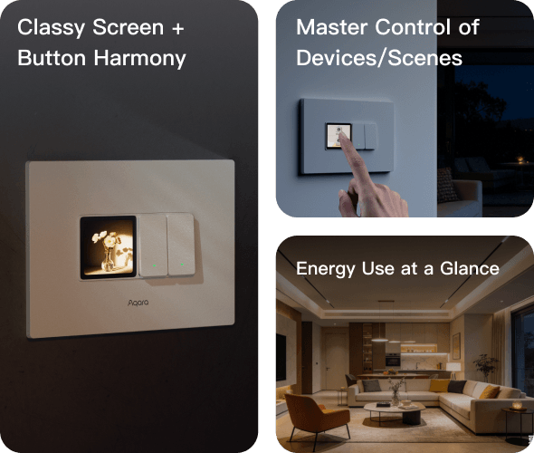 aqara-wall-switch-h-s100-touchscreen-schalter image 1