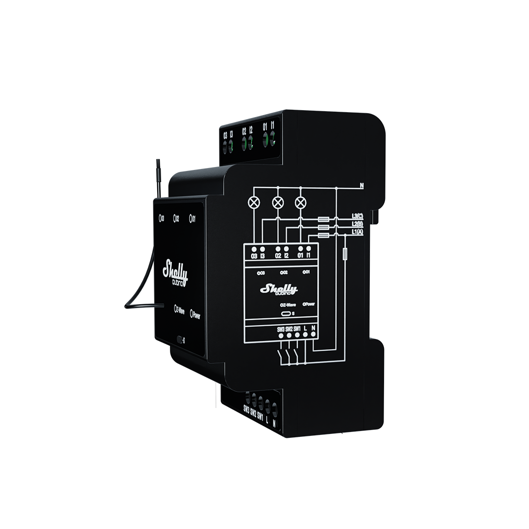 shelly-wave-pro-3-hutschienen-schalter-3-fach-z-wave image 2