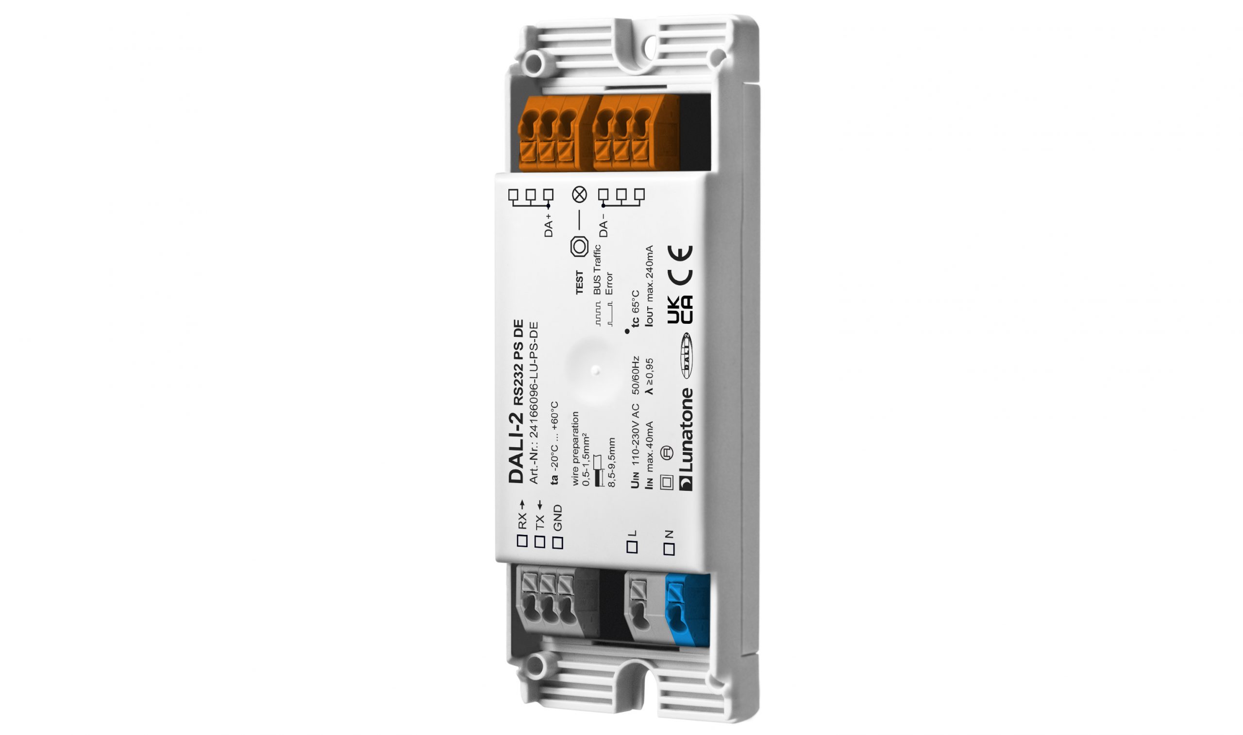 lunatone-dali-2-rs232-ps240ma-schnittstelle-sps-hutschiene image 2
