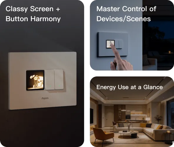 aqara-wall-switch-h-s100-touchscreen-schalter image 1