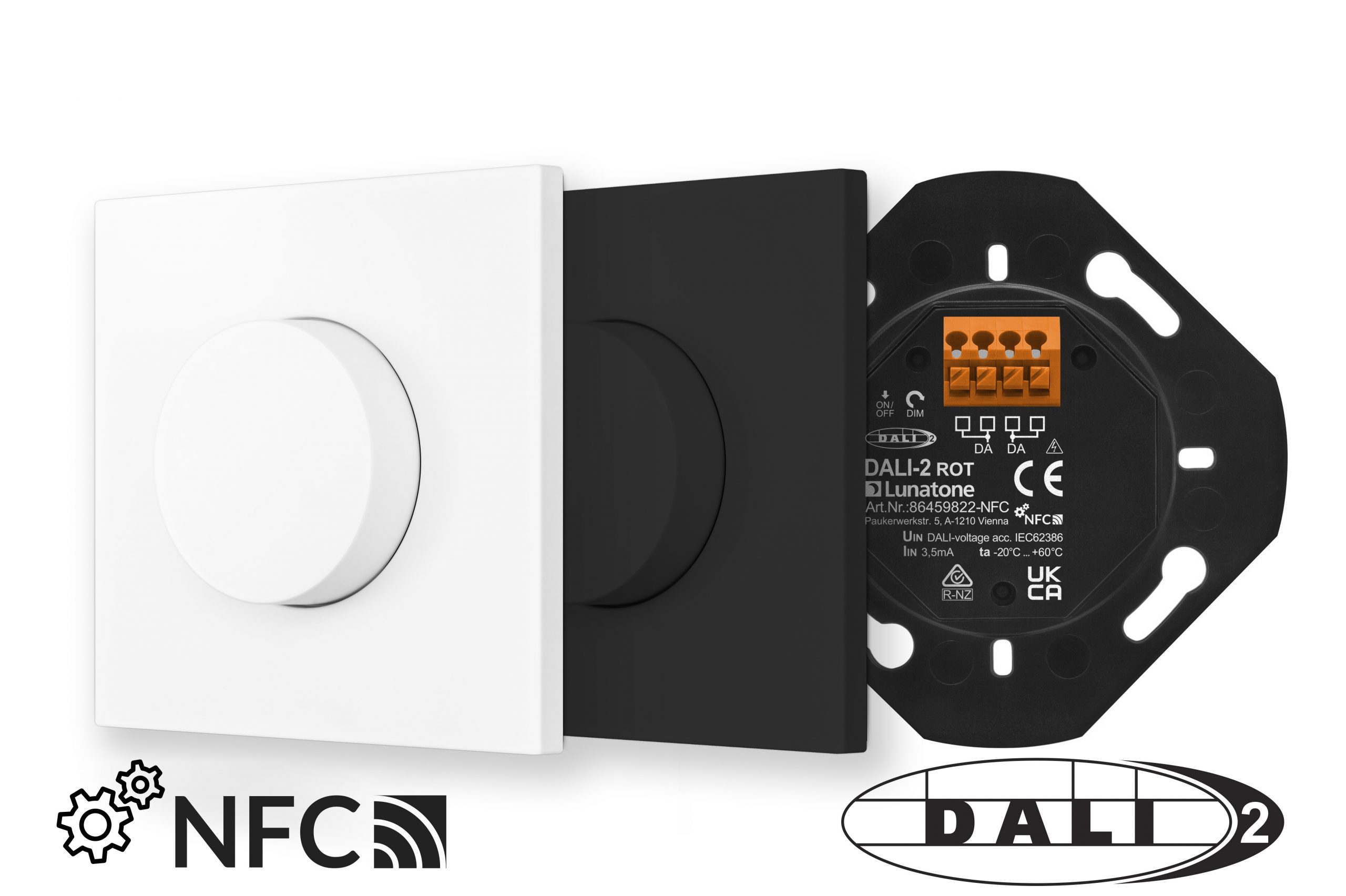 lunatone-dali-2-rot-nfc-dreh-dimmer-schalterprogramm image 1