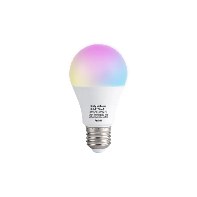 shelly-gen3-multicolor-bulb-e27-led-lampe-multicolor-rgbw image 1