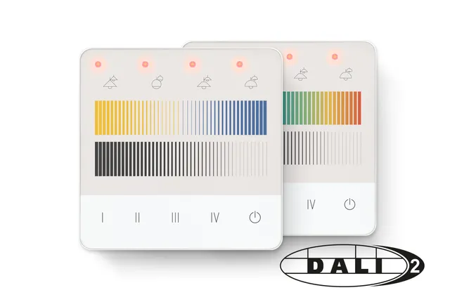 lunatone-dali-2-touchpanel-04-taster-16fach-mit-led-anzeige image 1