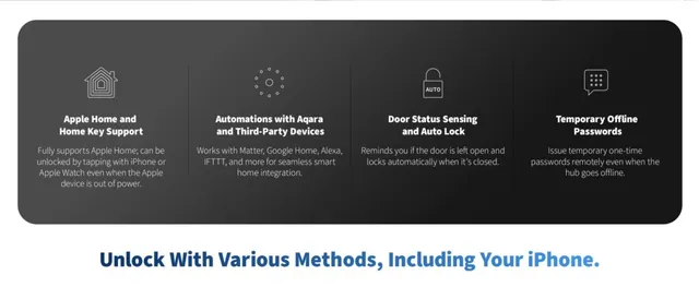 aqara-smart-lock-u50-t-rschloss-elektronisch-mit-code-und-app image 1