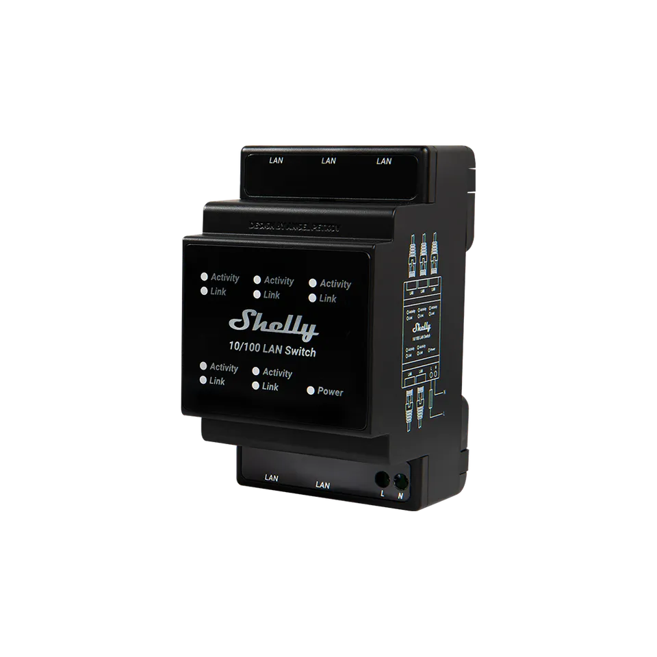 shelly-lan-switch-ethernet-hutschiene-5x-rj45 image 1