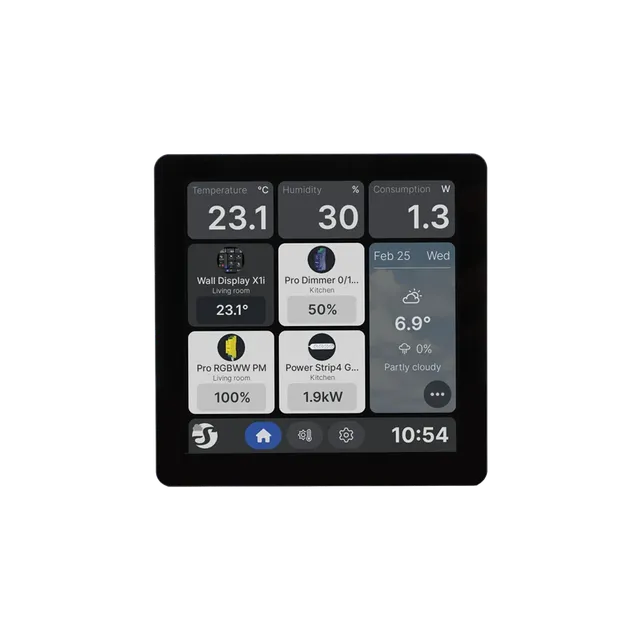 shelly-wall-display-x1i-touchdisplay-schwarz-smart image 1