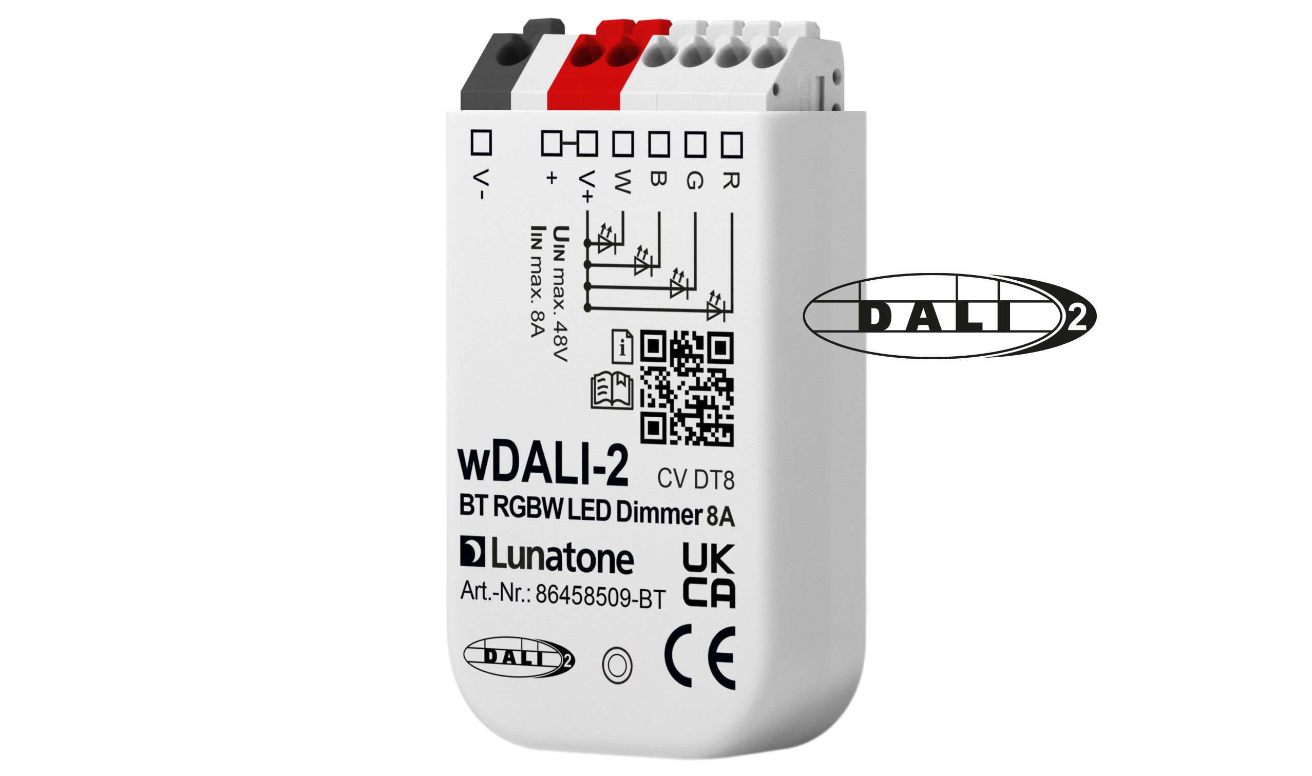 lunatone-wdali-2-bt5-rgbw-led-dimmer-cv-dt8-funkdimmer-12-48v image 2