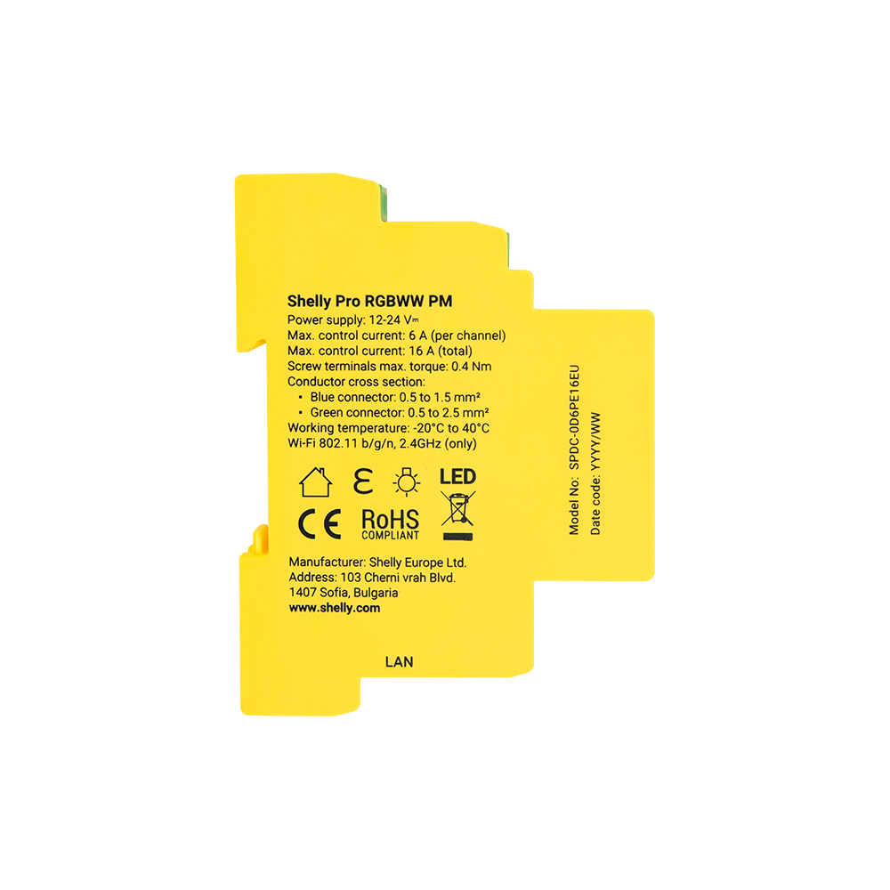 shelly-pro-rgbww-pm-led-controller-wifi-mit-leistungsmessung image 2