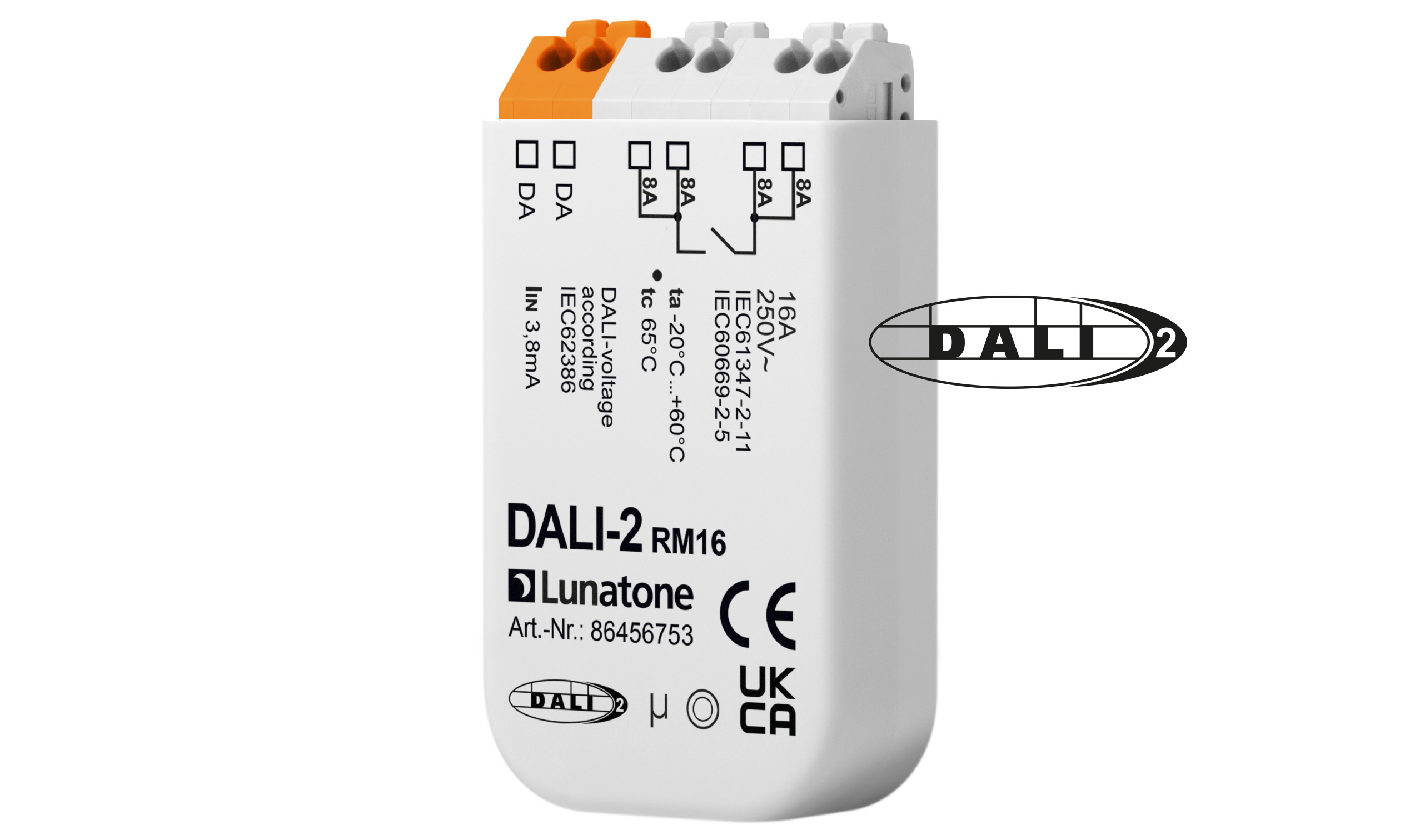 lunatone-dali-2-rm16-relais-schaltaktor-2kw-nulldurchgang image 1