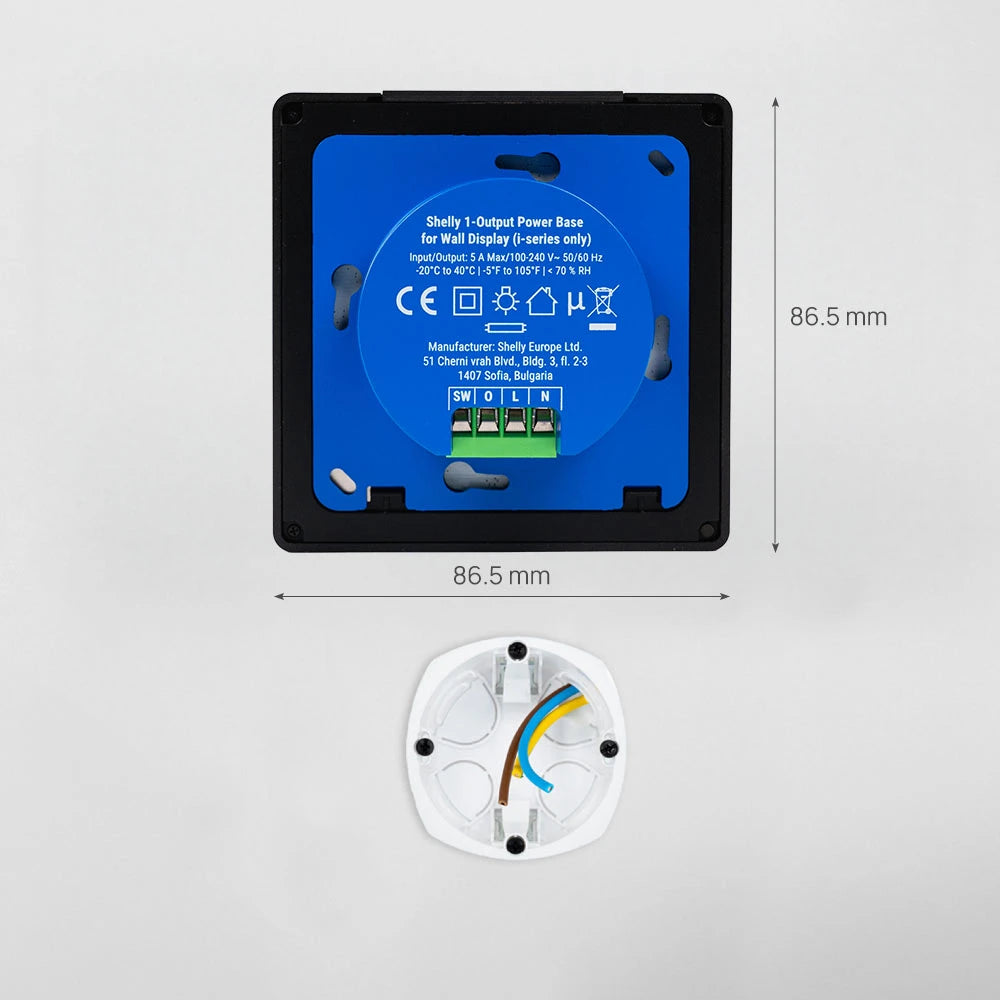 shelly-wall-display-x1i-touchdisplay-schwarz-smart image 4