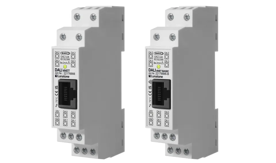 lunatone-dali-4net-hutschienen-modul-4-linien-ethernet-modbus image 1