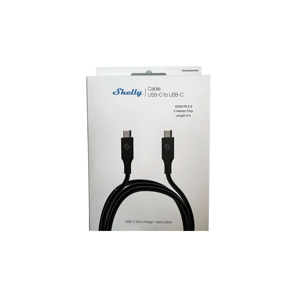 shelly-gen1-usb-c-auf-usb-c-kabel-schwarz-5m-100w image 2