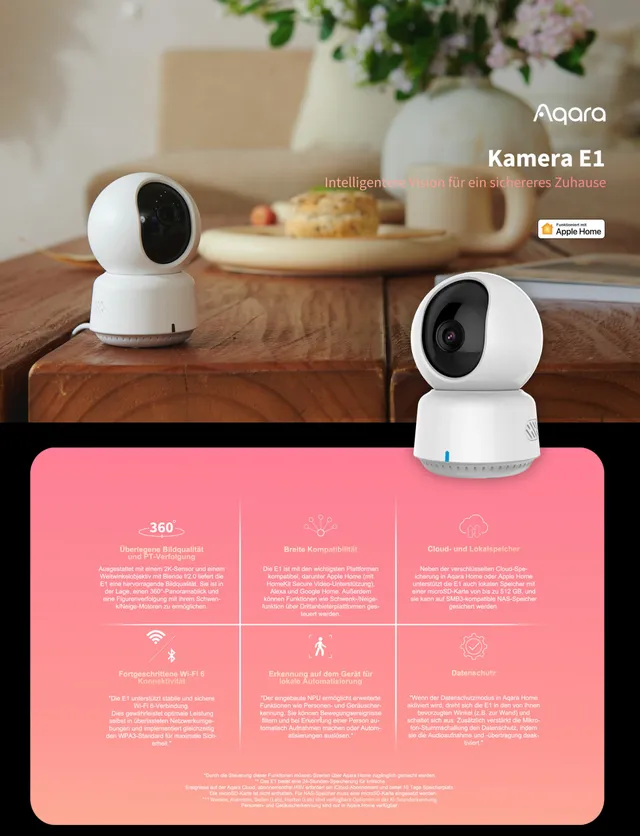aqara-camera-g-series-e1-wlan-berwachungskamera-2k-schwenkbar image 1