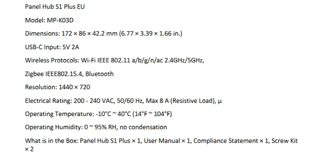 aqara-hub-m-series-panel-hub-s1-plus-zentrale-mit-display image 1