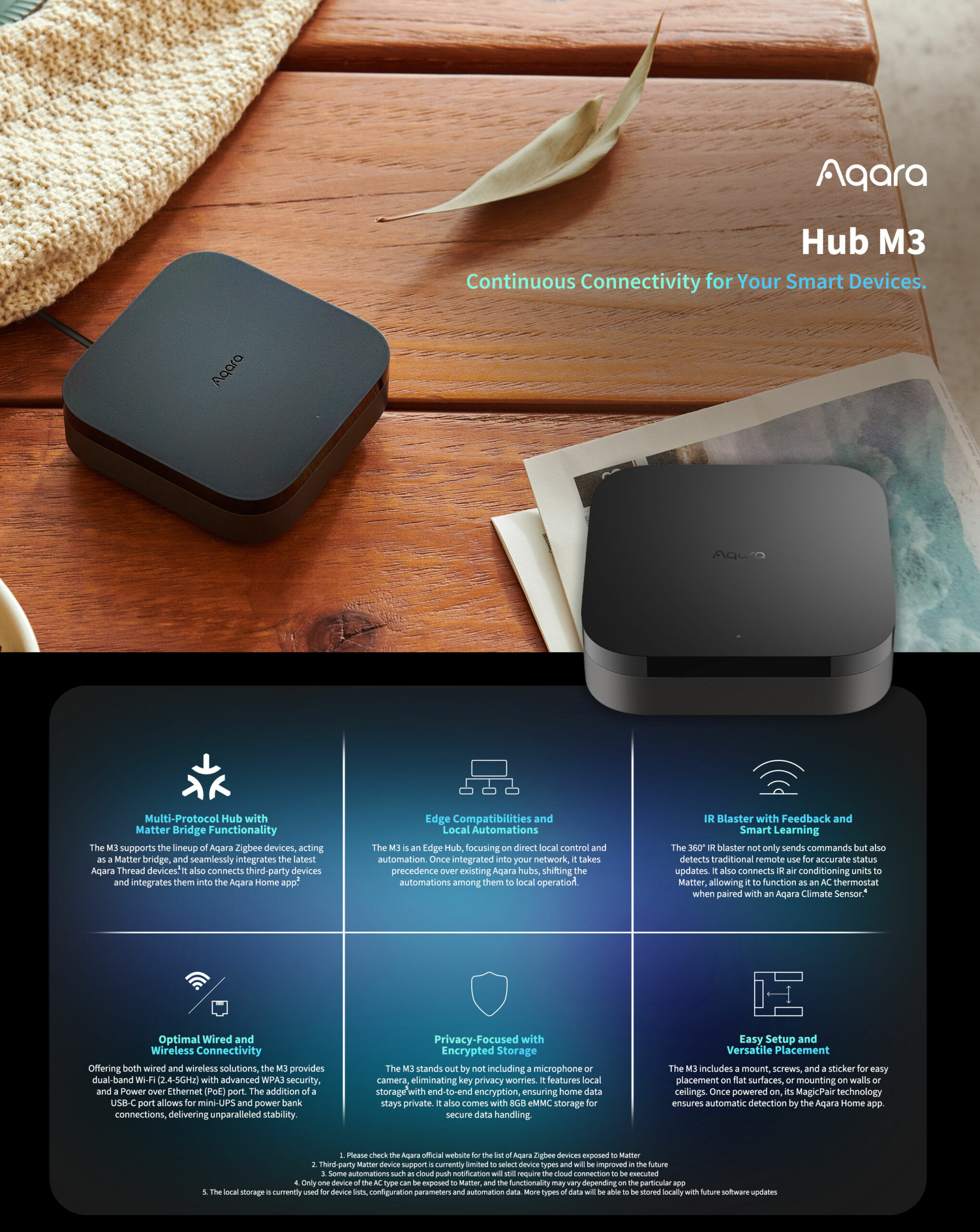 aqara-hub-m3-smart-home-hub-matter-zigbee-thread image 2