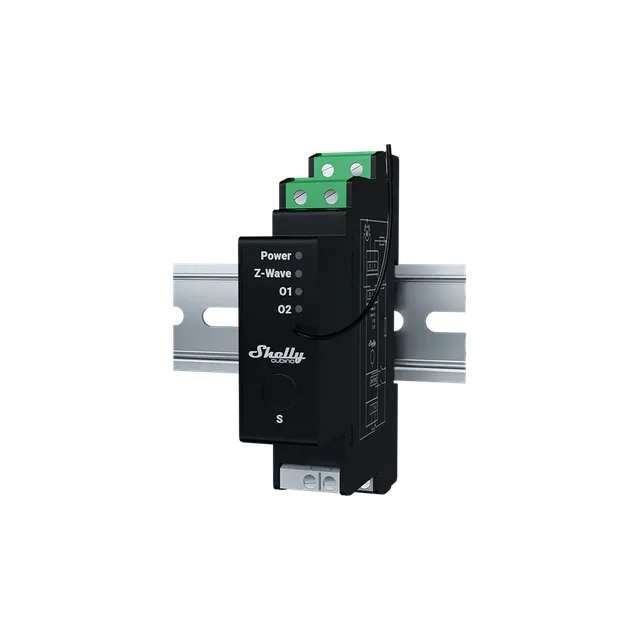 shelly-wave-pro-shutter-z-wave-rollladenaktor-hutschiene-16a image 1