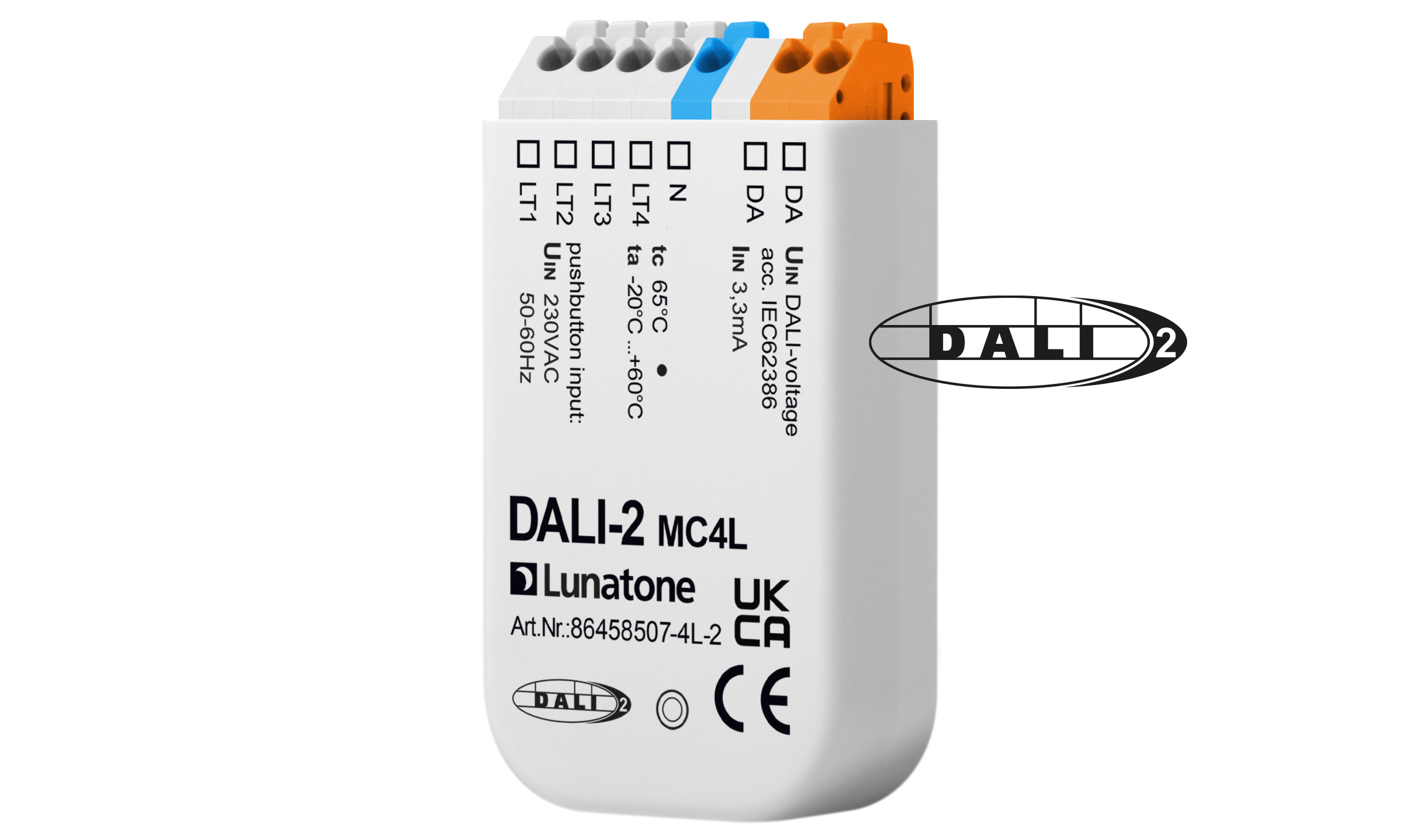 lunatone-dali-2-mc4l-steuermodul-4x-eingang-unterputz image 2