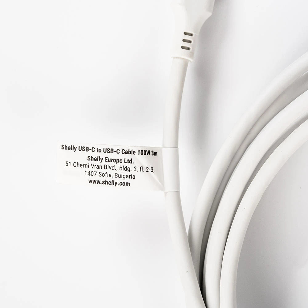 shelly-usb-c-auf-usb-c-kabel-3m-wei-ladekabel image 3