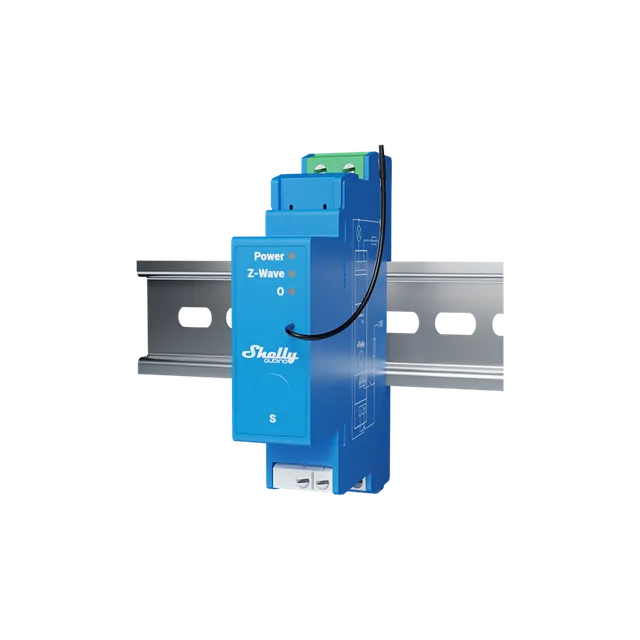 shelly-wave-pro-1-hutschienen-relais-z-wave image 1