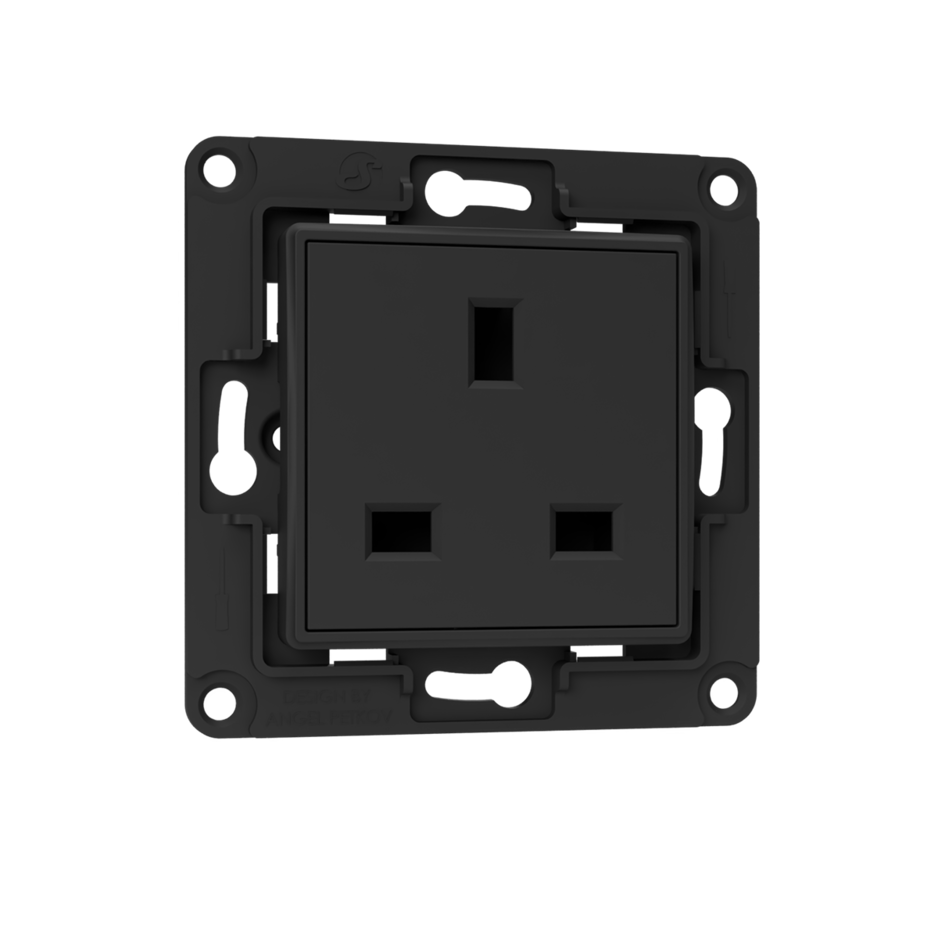 shelly-gen1-wall-socket-uk-steckdose-schwarz-uk-standard image 1