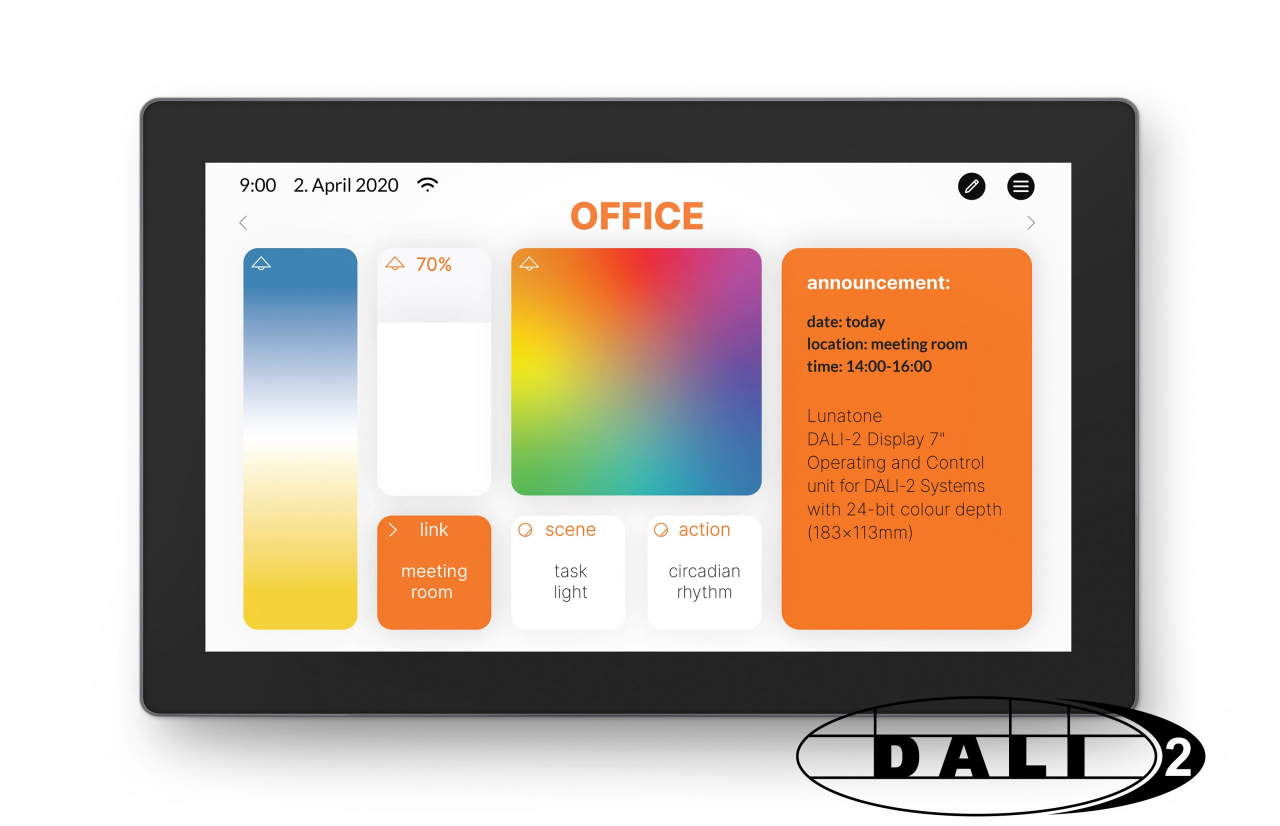 lunatone-dali-2-display-7-zoll-touch-panel-wlan-dali image 2