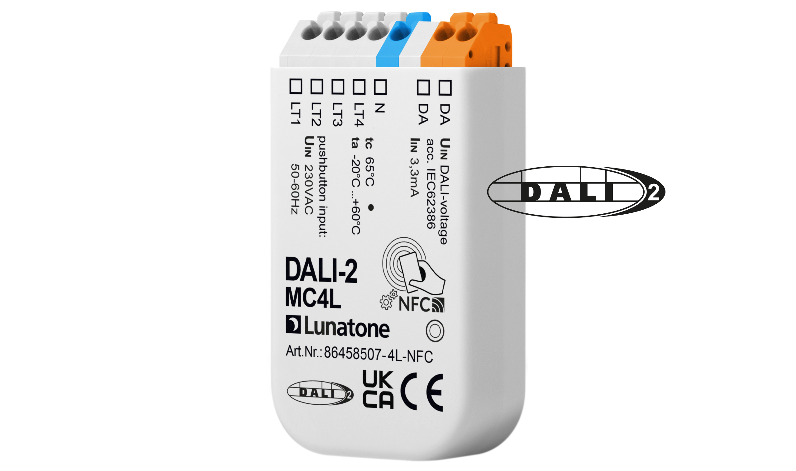 lunatone-dali-2-mc4l-steuermodul-4x-eingang-unterputz image 1